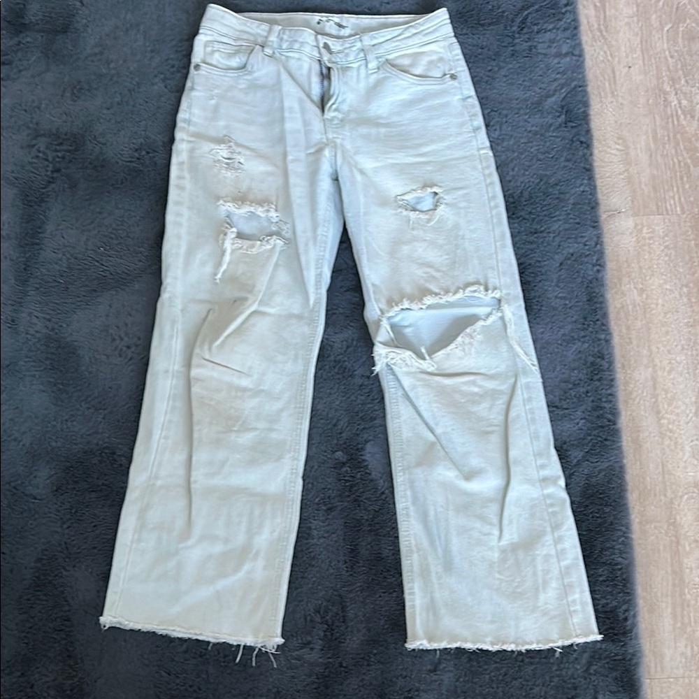 Distressed Light Blue Women's Jeans